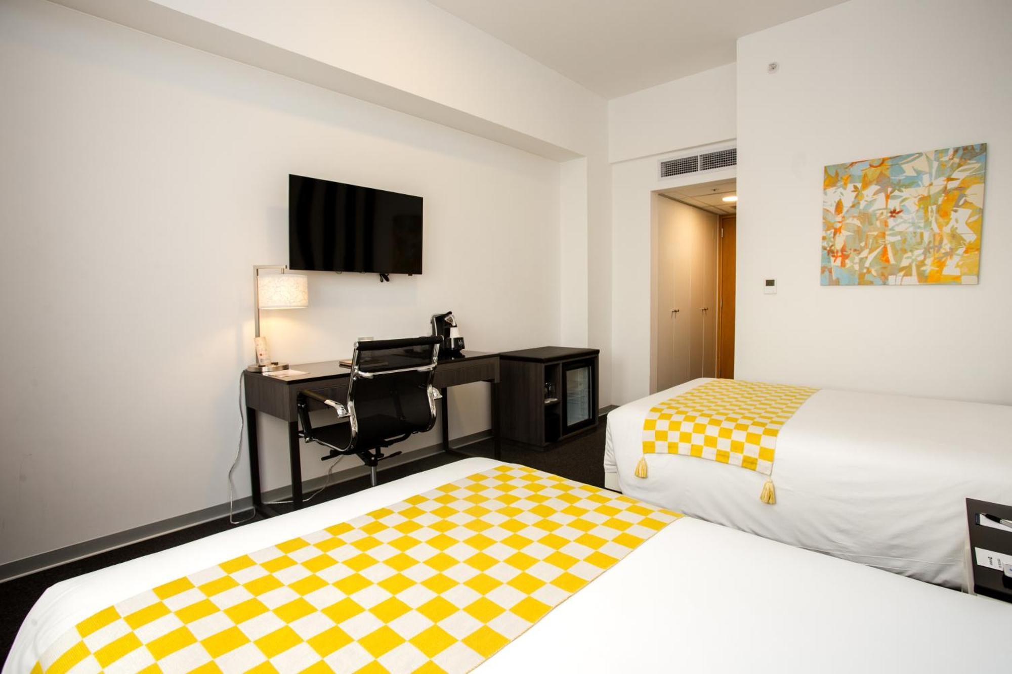 Double Room Two Double Beds Mobility Access or Non-Smoking