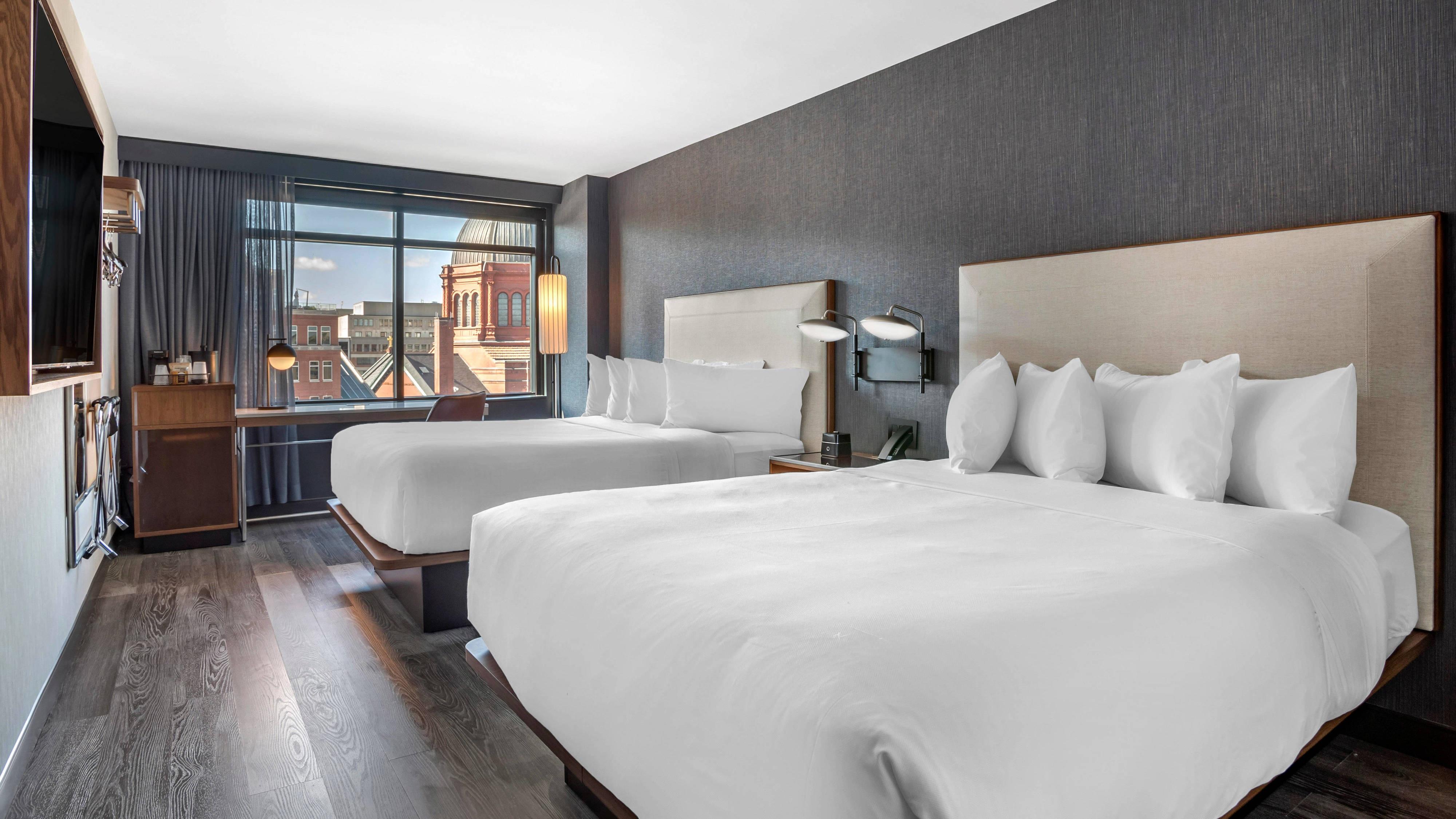 Chambre Queen avec 2 Lits Queen-Size - Étage Supérieur