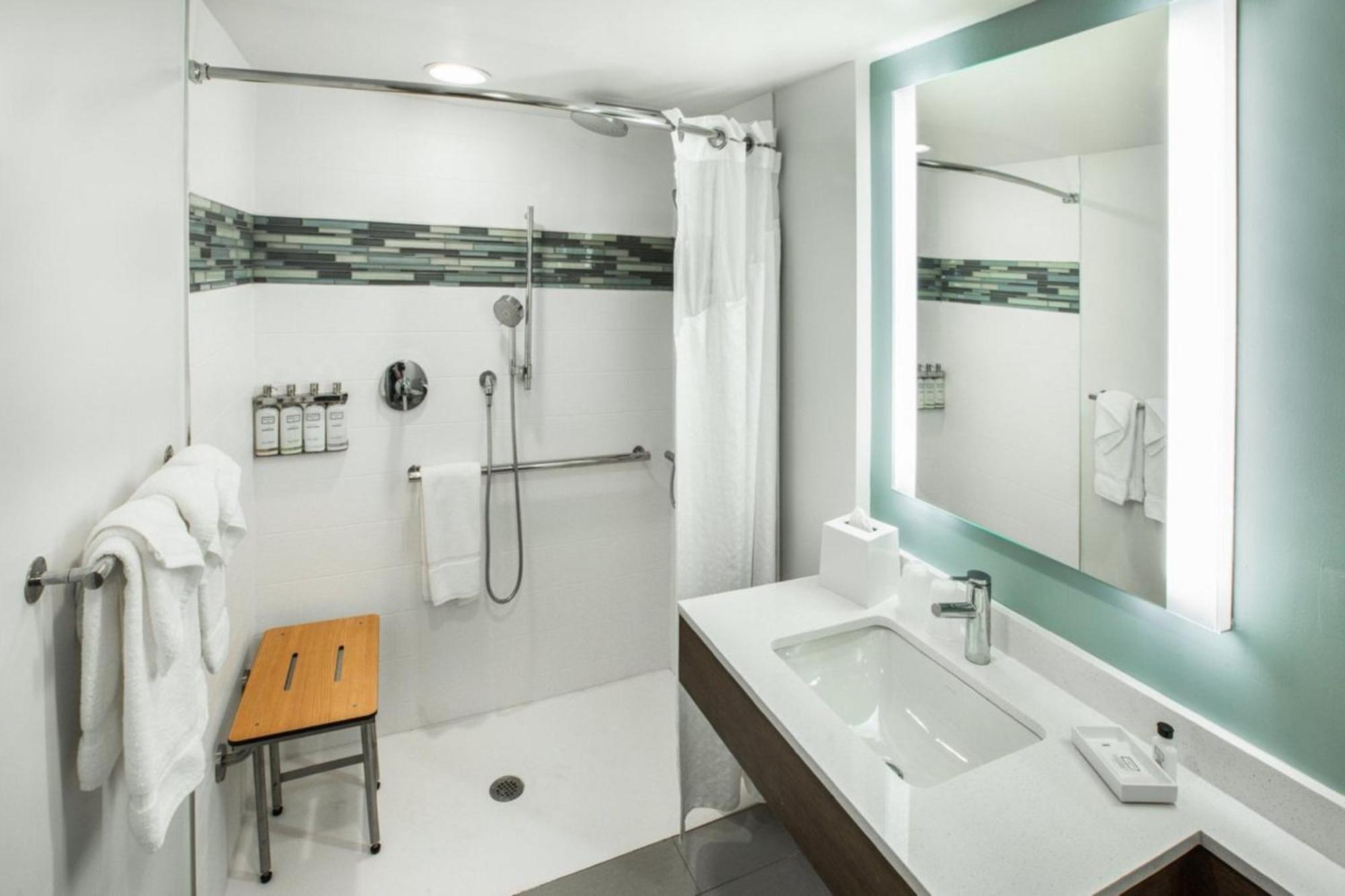Standard King Room Roll Shower Mobility Accessible