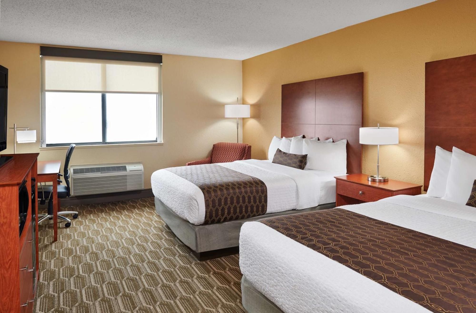 Queen Room Two Queen Beds Bath Tub Disability Access or Non-Smoking