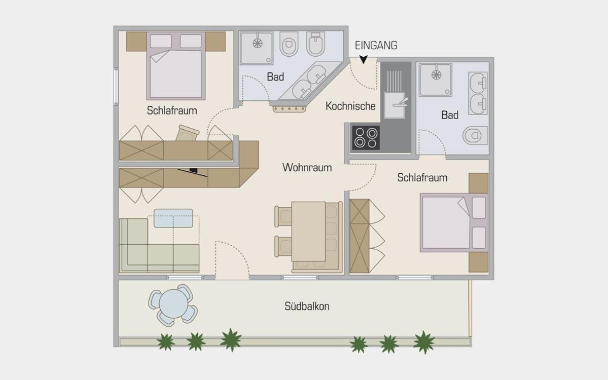 Appartamento con 2 Camere da Letto