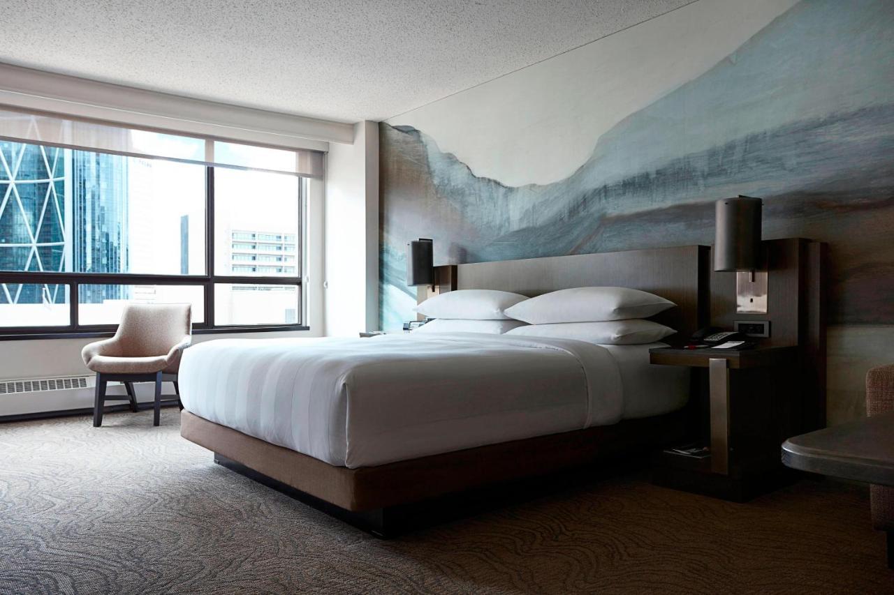 Chambre Lit King-size de Luxe avec Vue sur les Toits de la Ville
