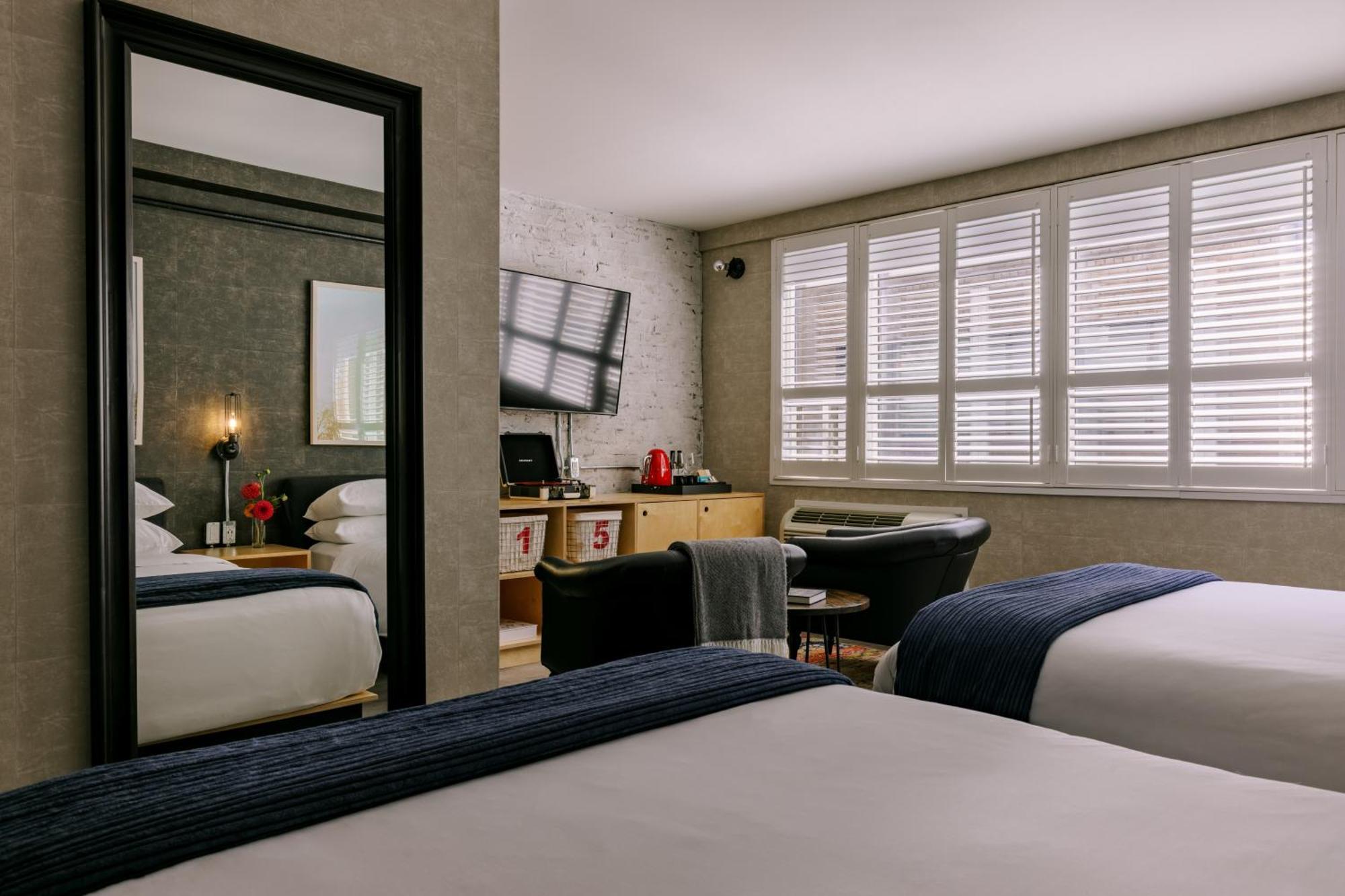 Loft mit 2 Queensize-Betten