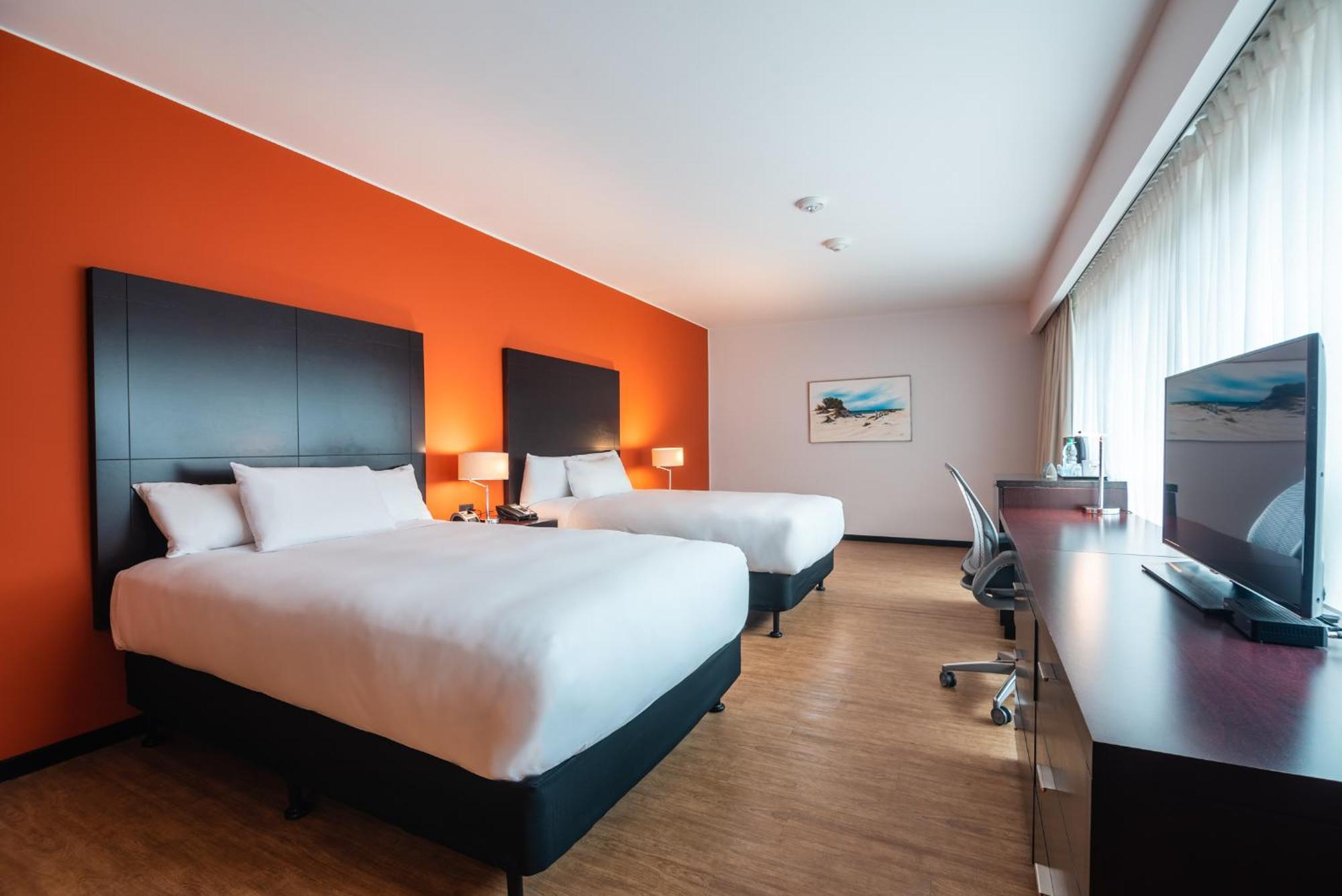 Double Room Two Double Beds Roll Shower Mobility Accessible