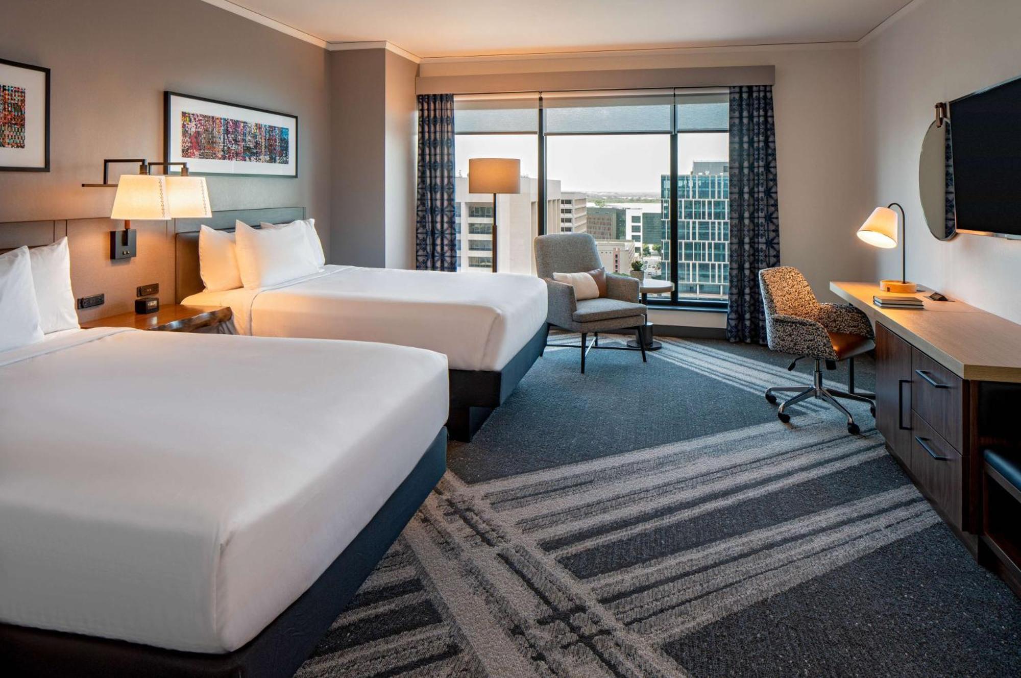 Queen Room with Two Queen Beds and City View