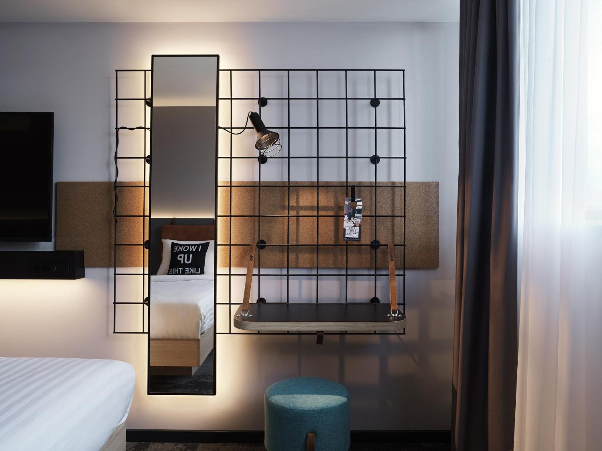 Playful Twin Room with City View