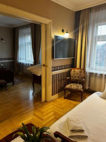 Deluxe Doppelzimmer mit Klimaanlage und Parkplatz