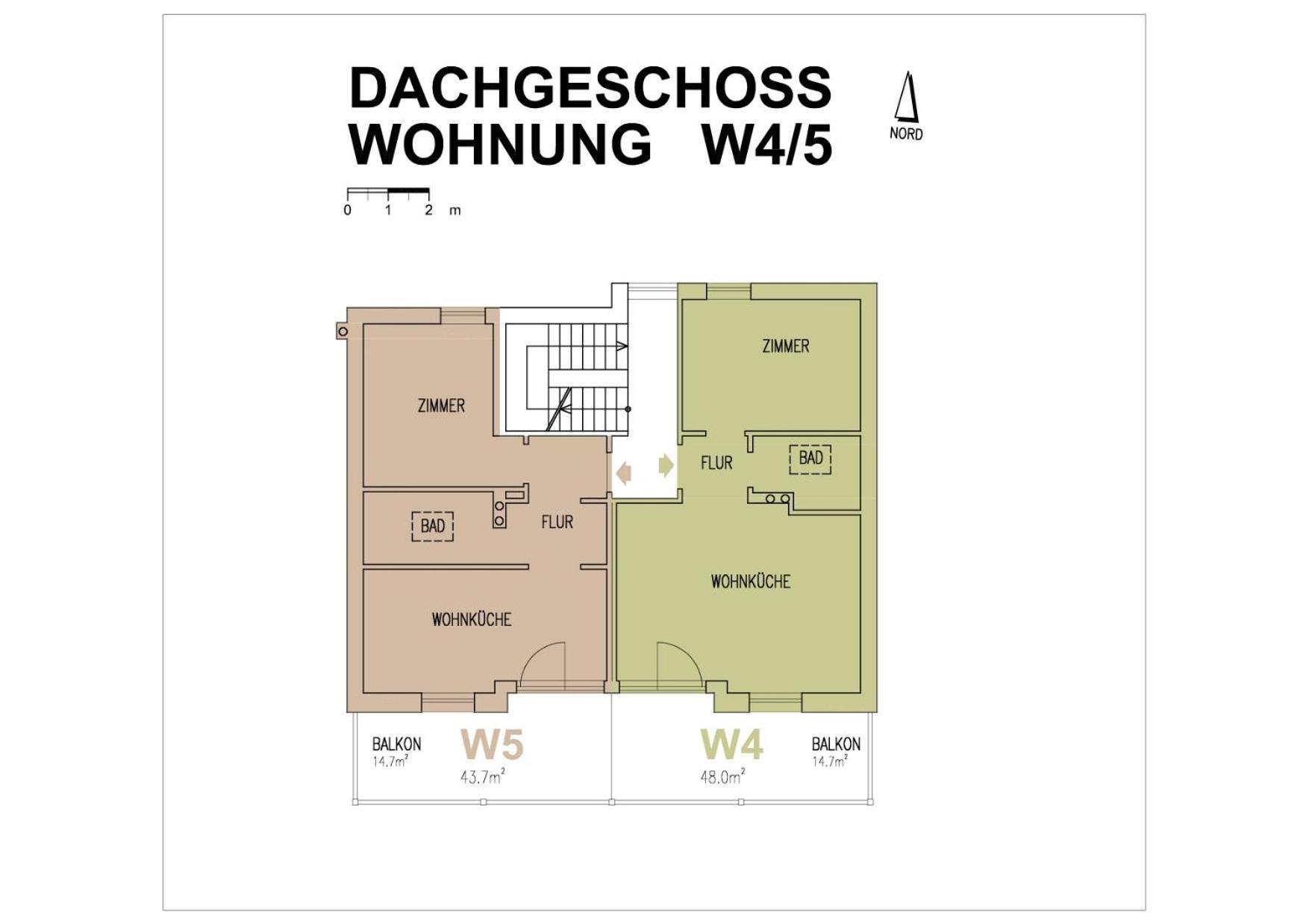 Apartment mit 1 Schlafzimmer und Aussicht