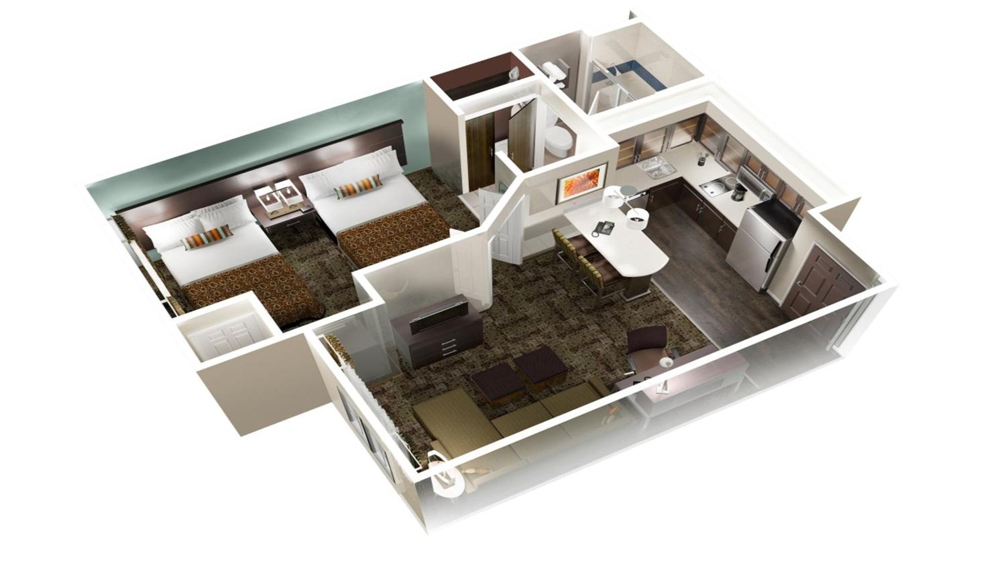 One-Bedroom Suite Two Double Beds