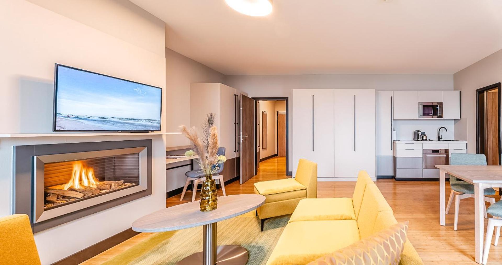 Apartment mit 2 Schlafzimmern und Meerblick