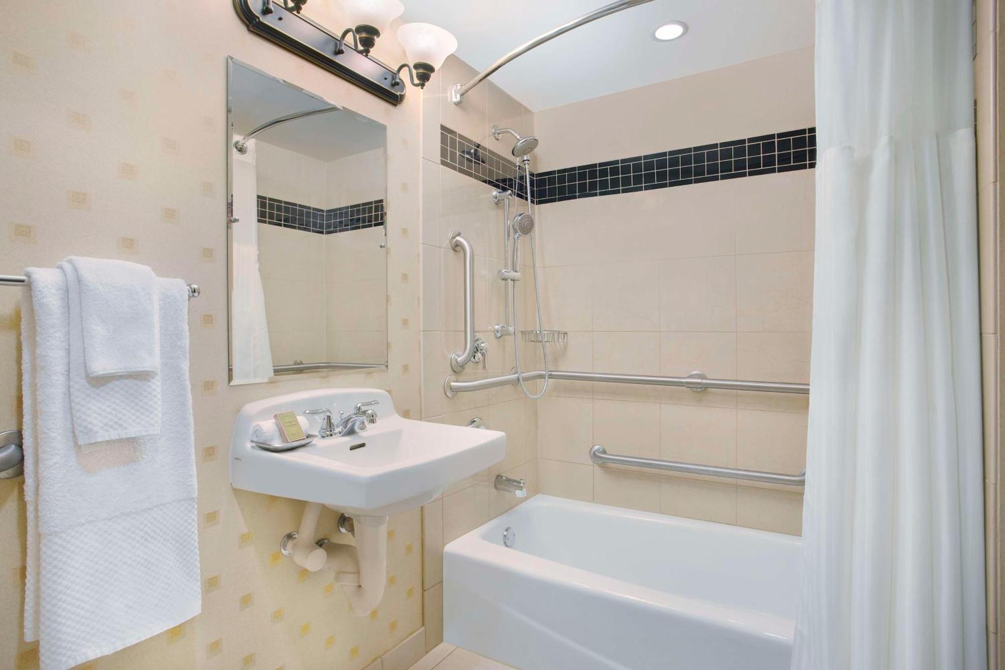 King Room with Bath Tub and Runway View - Disability Access