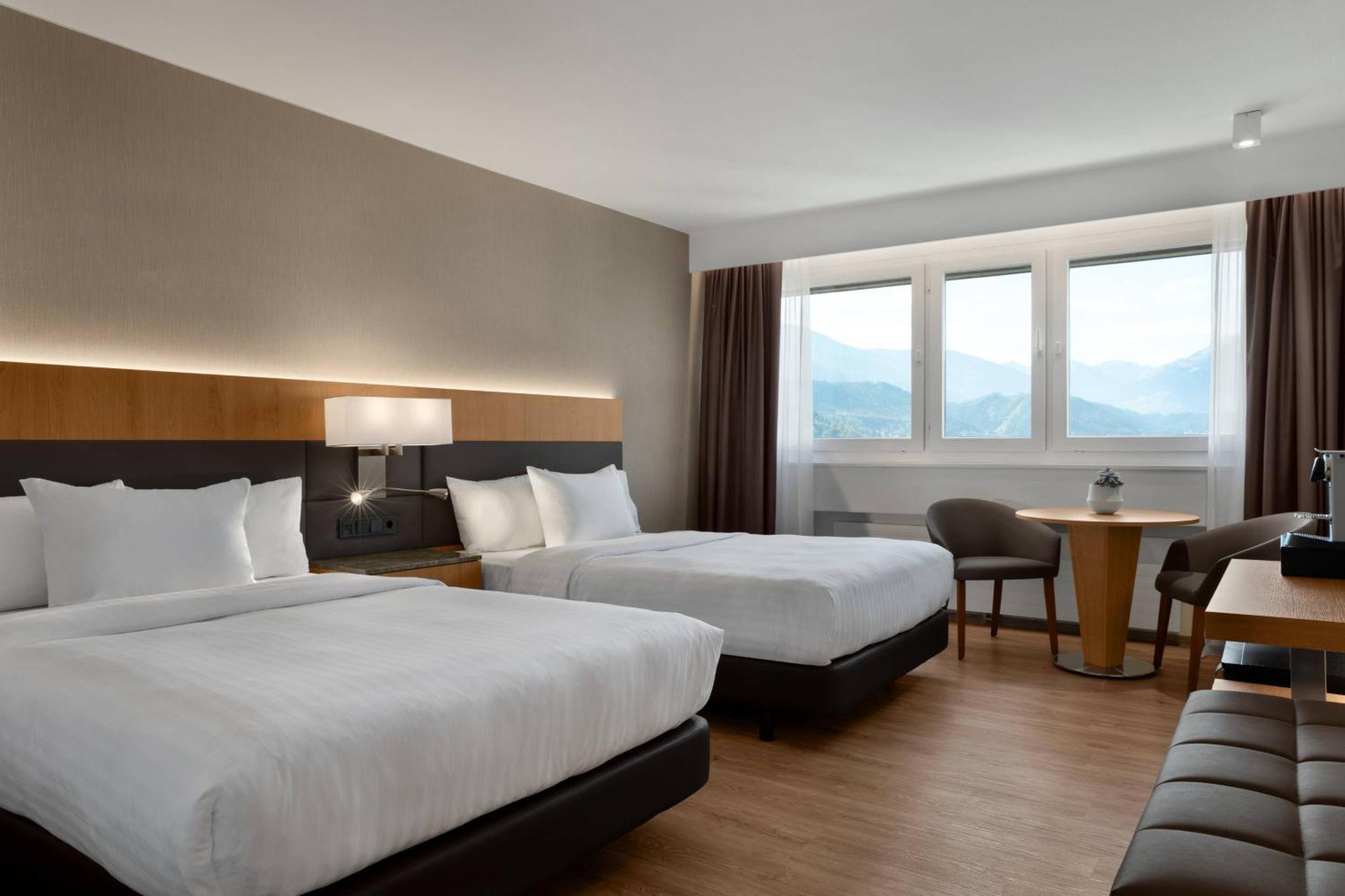 Standard Guest Room Two Double Beds Mountain View