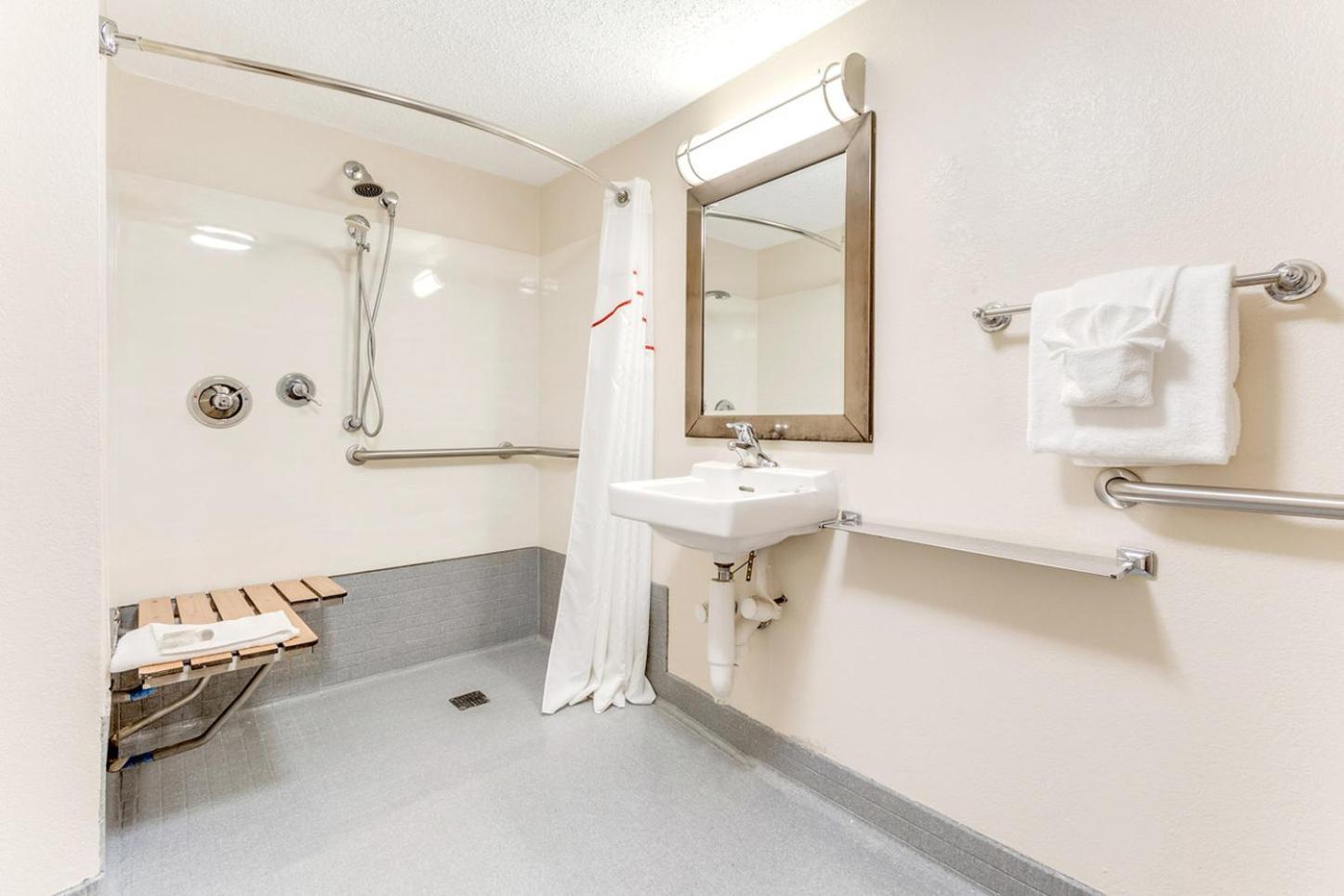 Deluxe King Room Disability Access Roll-ln Shower Smoke
