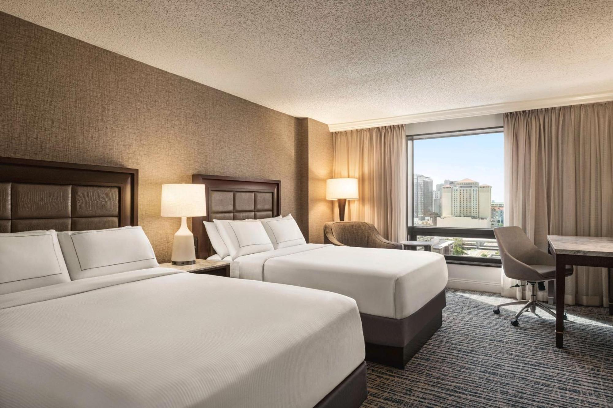 Standard Room with Two Double Beds with Pool View