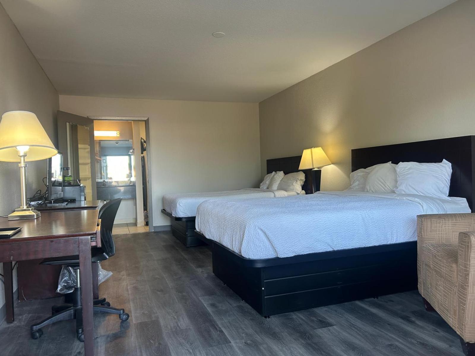 Queen Room with Two Queen Beds, Mobility Access and Roll-In shower, Non-Smoking