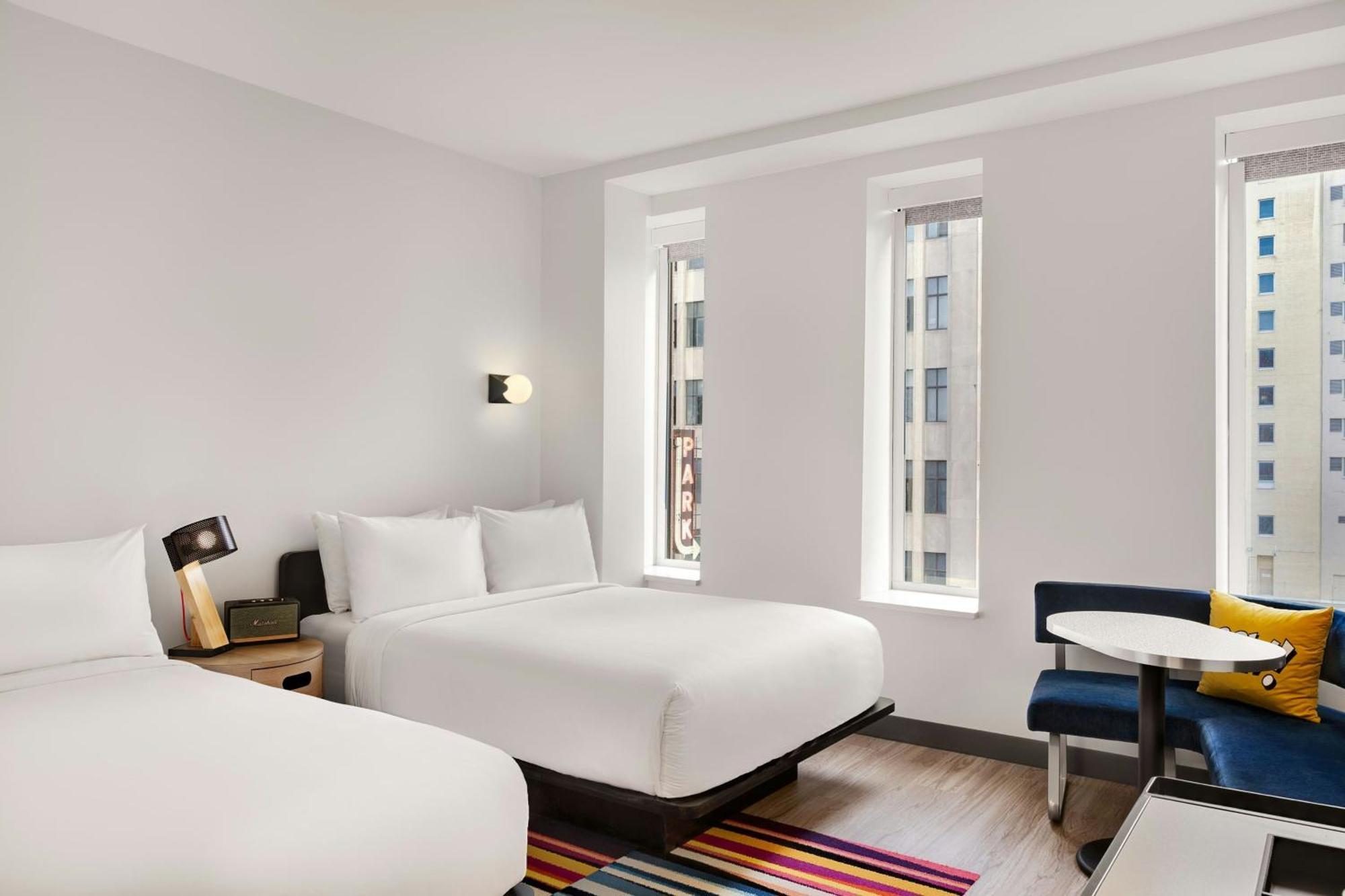 Queen Room with Two Queen Beds with City View