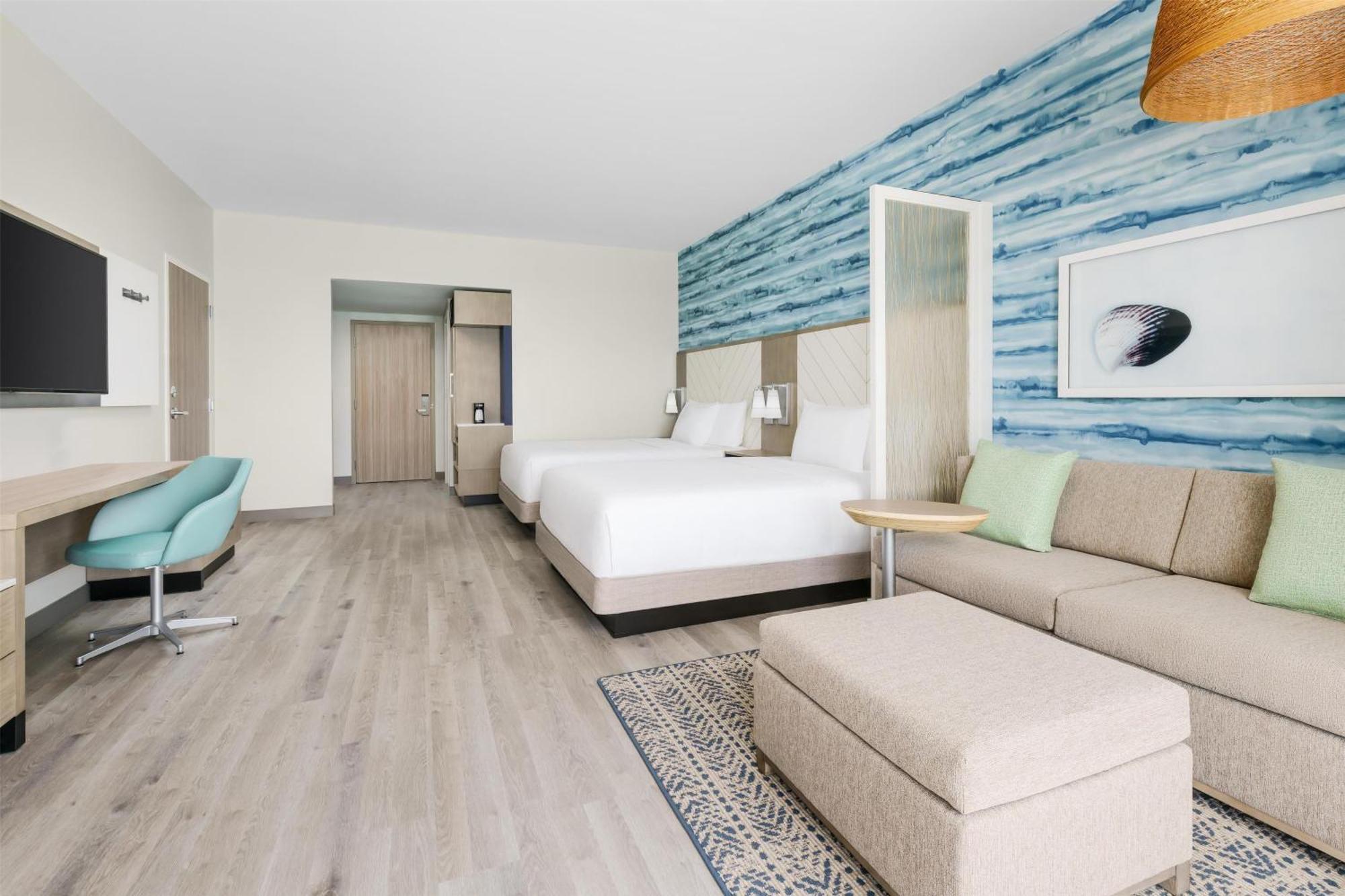 Queen Room with Two Queen Beds, Sofa Bed and Roll-in Shower - Disability Access