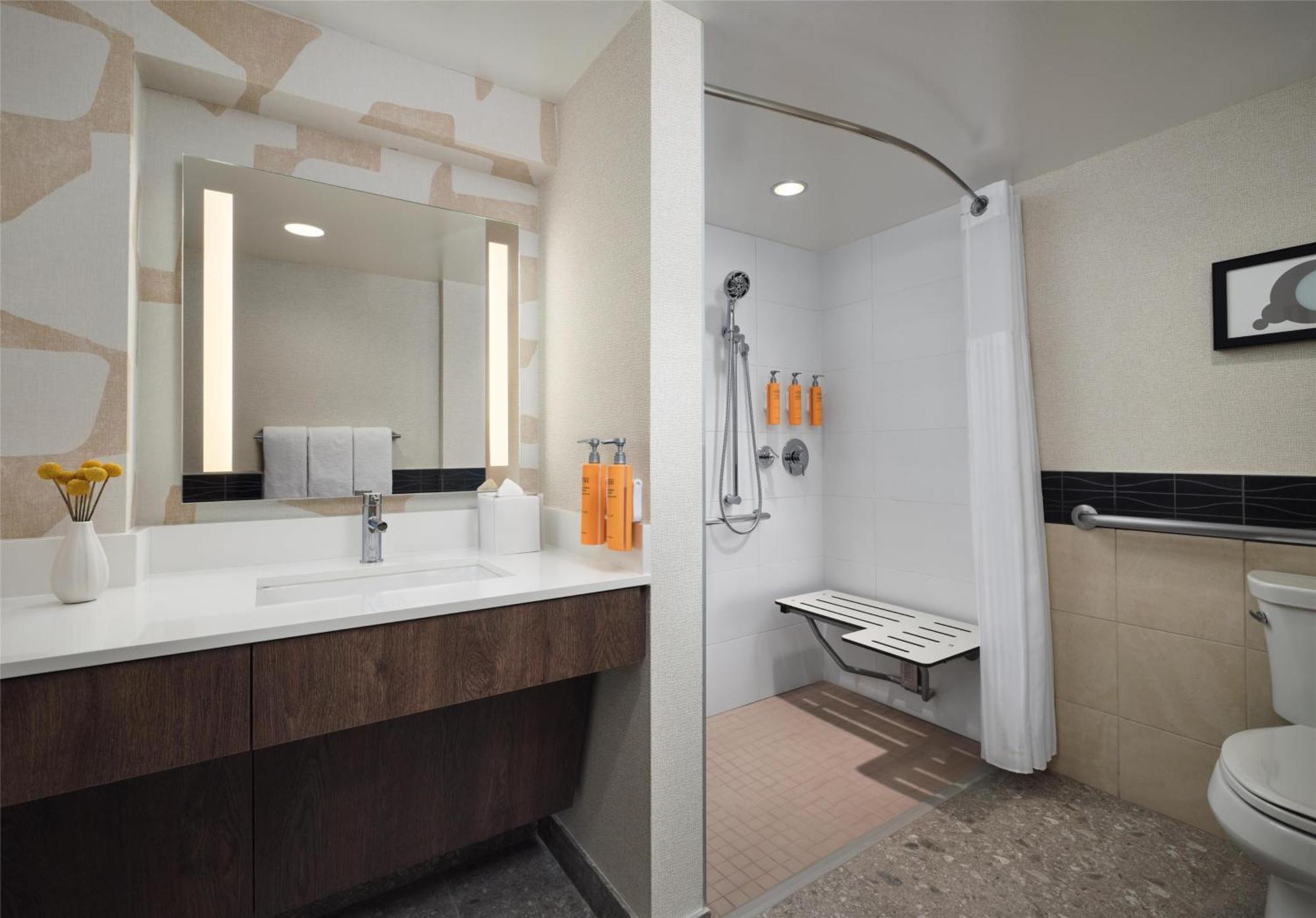 Mobility Accessible Studio Suite King Roll Shower