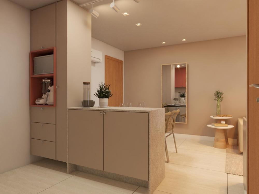 Apartamento com 1 Quarto, Varanda e Vista Mar