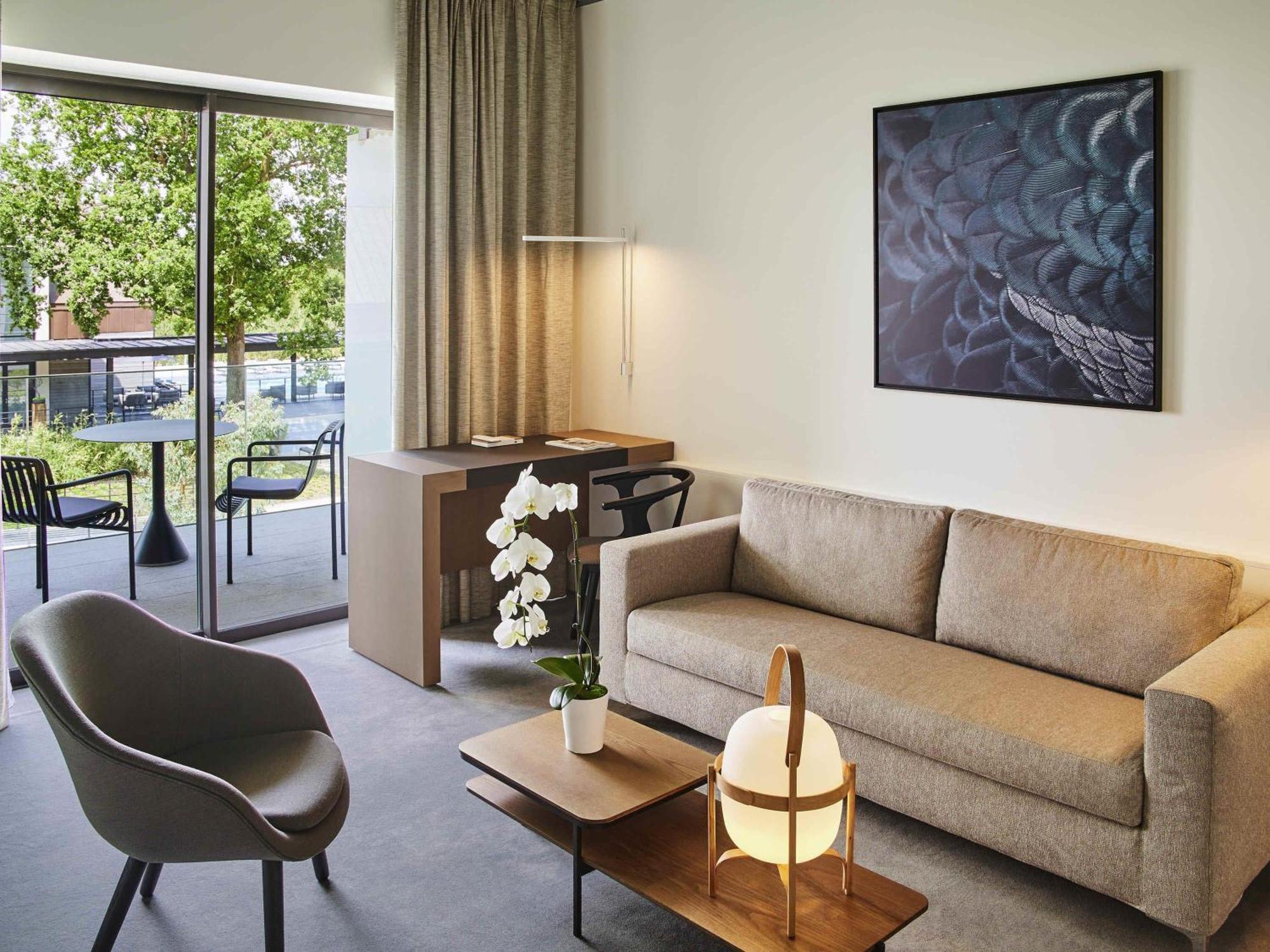 Junior King Suite with Sofa Bed, Terrace and Patio View