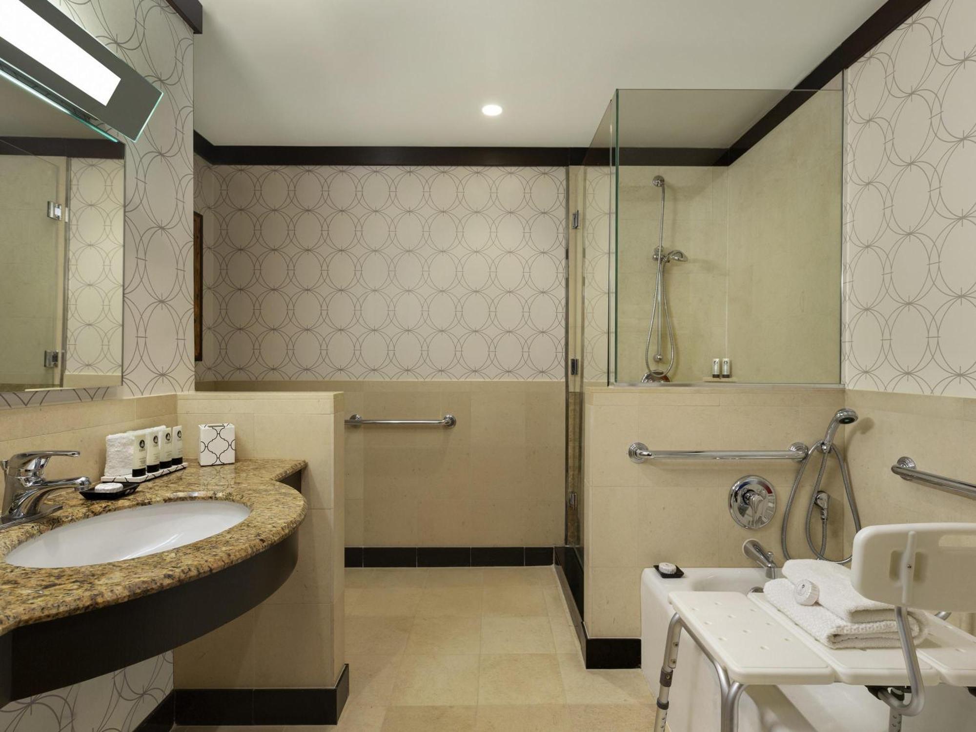 Luxury Double Room Two Double Beds Roll Shower Mobility Accessible