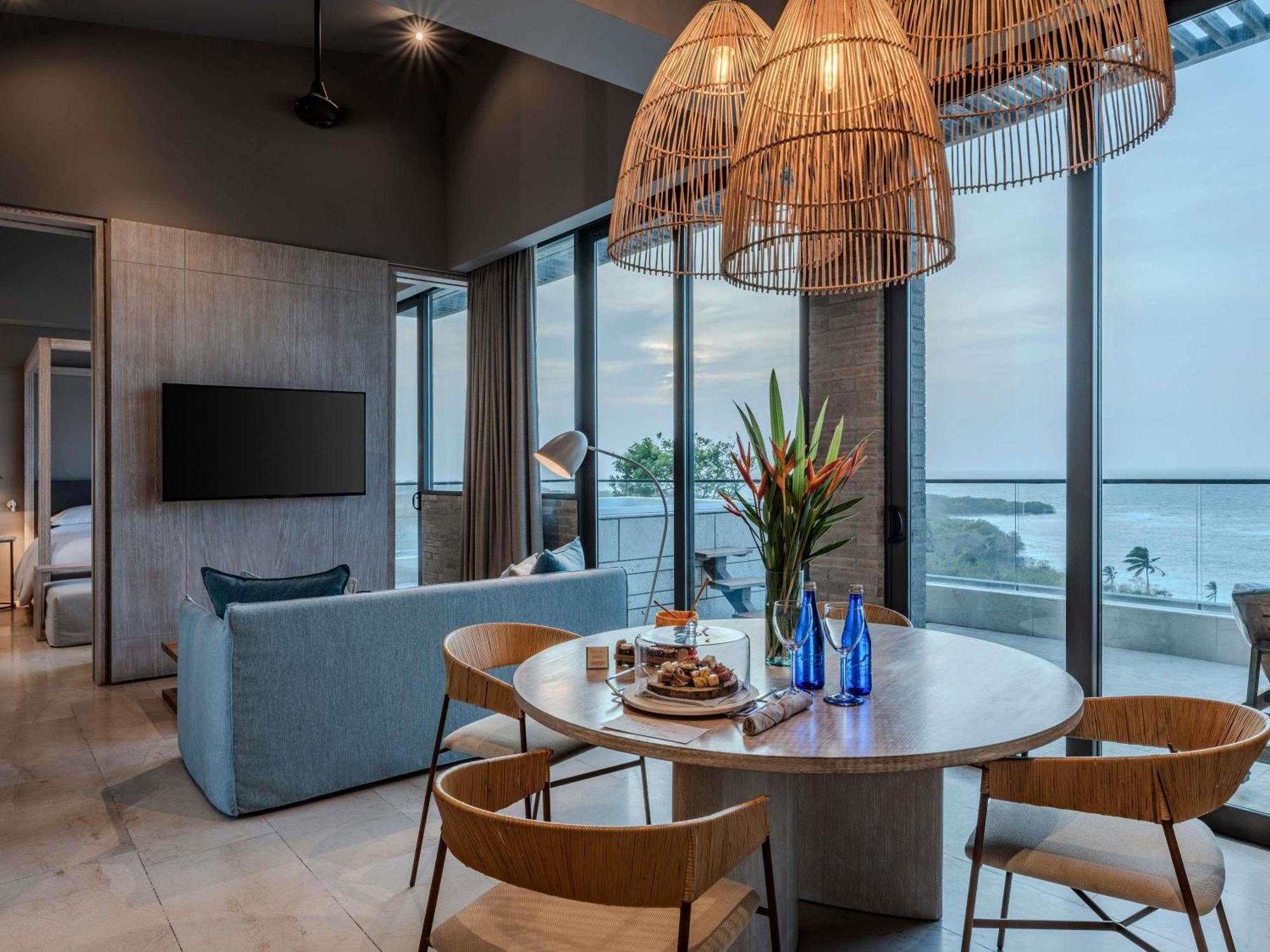 Two-Bedroom Caribbean Family Penthouse with Two King Beds and Ocean View