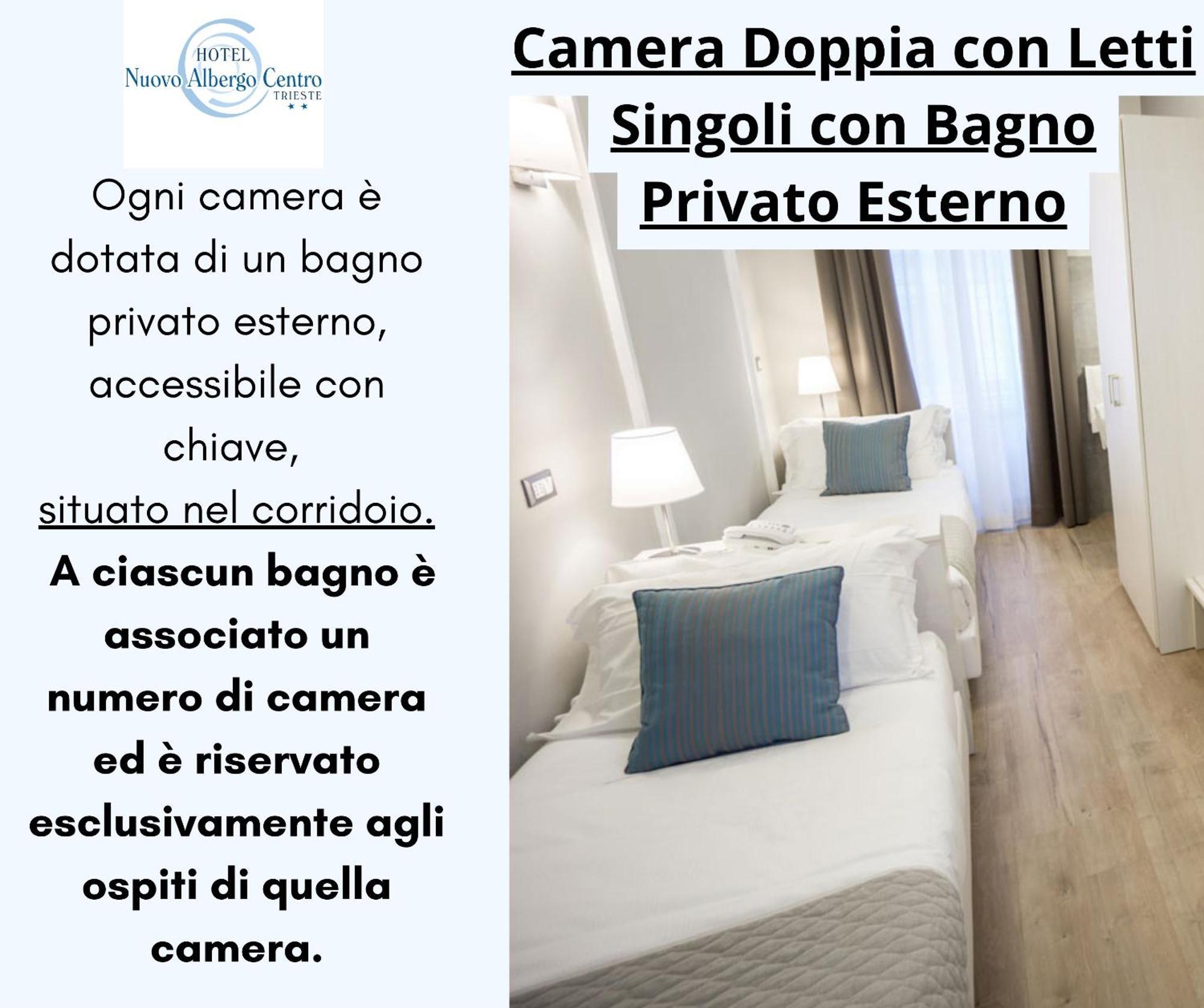 Economy Twin Room Private External Bathroom