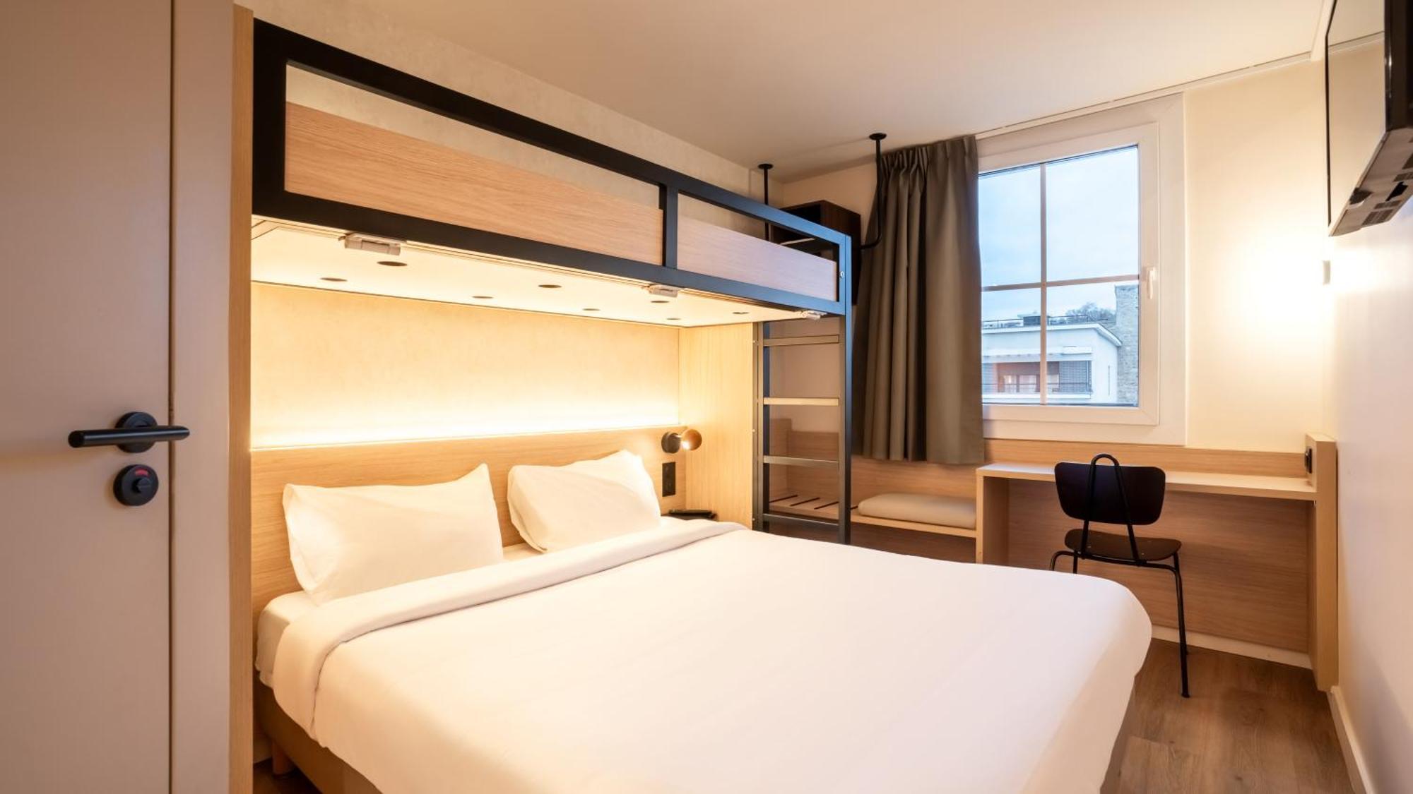 Standard Queen Room One Bunk Bed