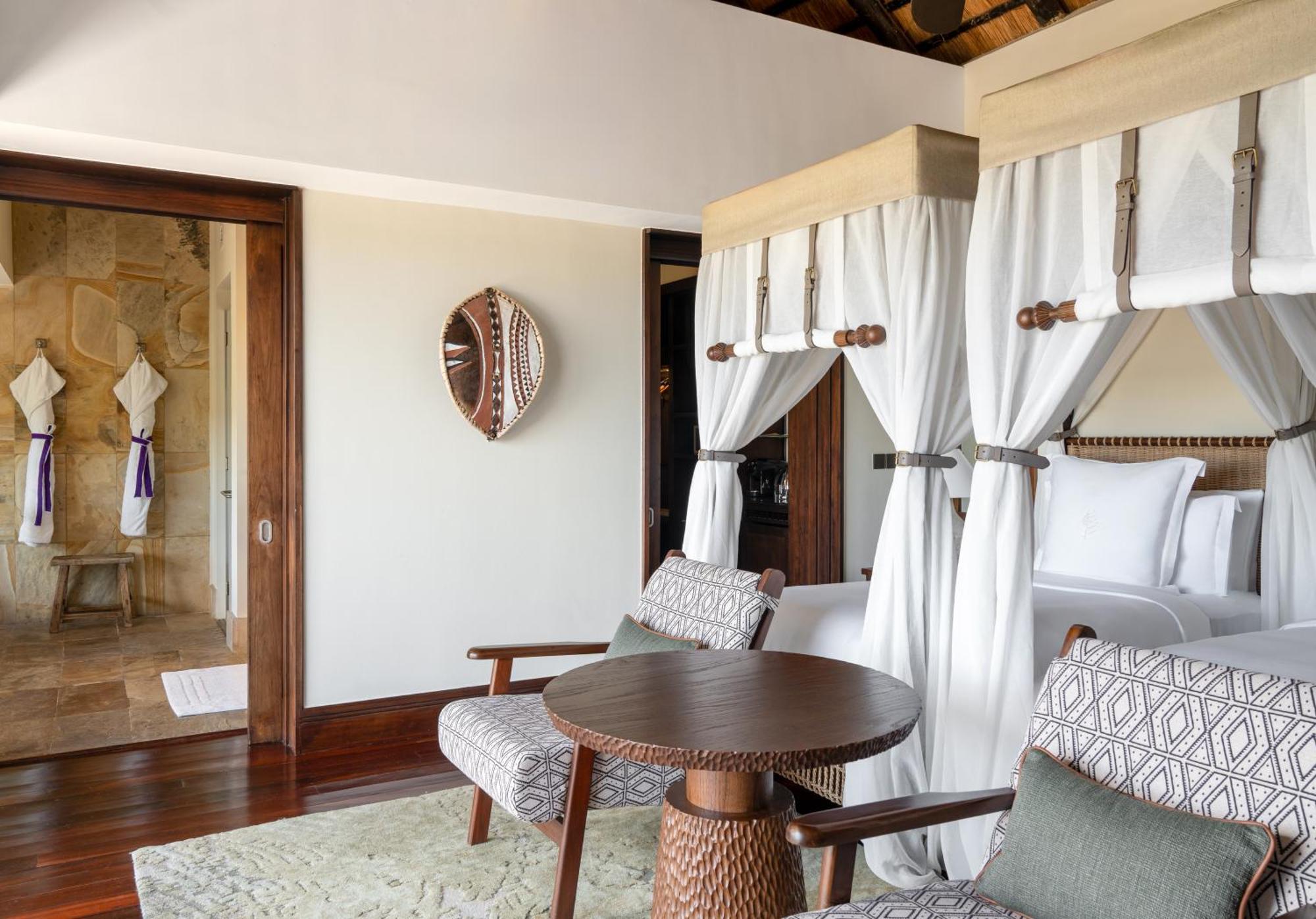 Quarto Horizonte com Vista do Buraco de Água e 2 Camas Individuais