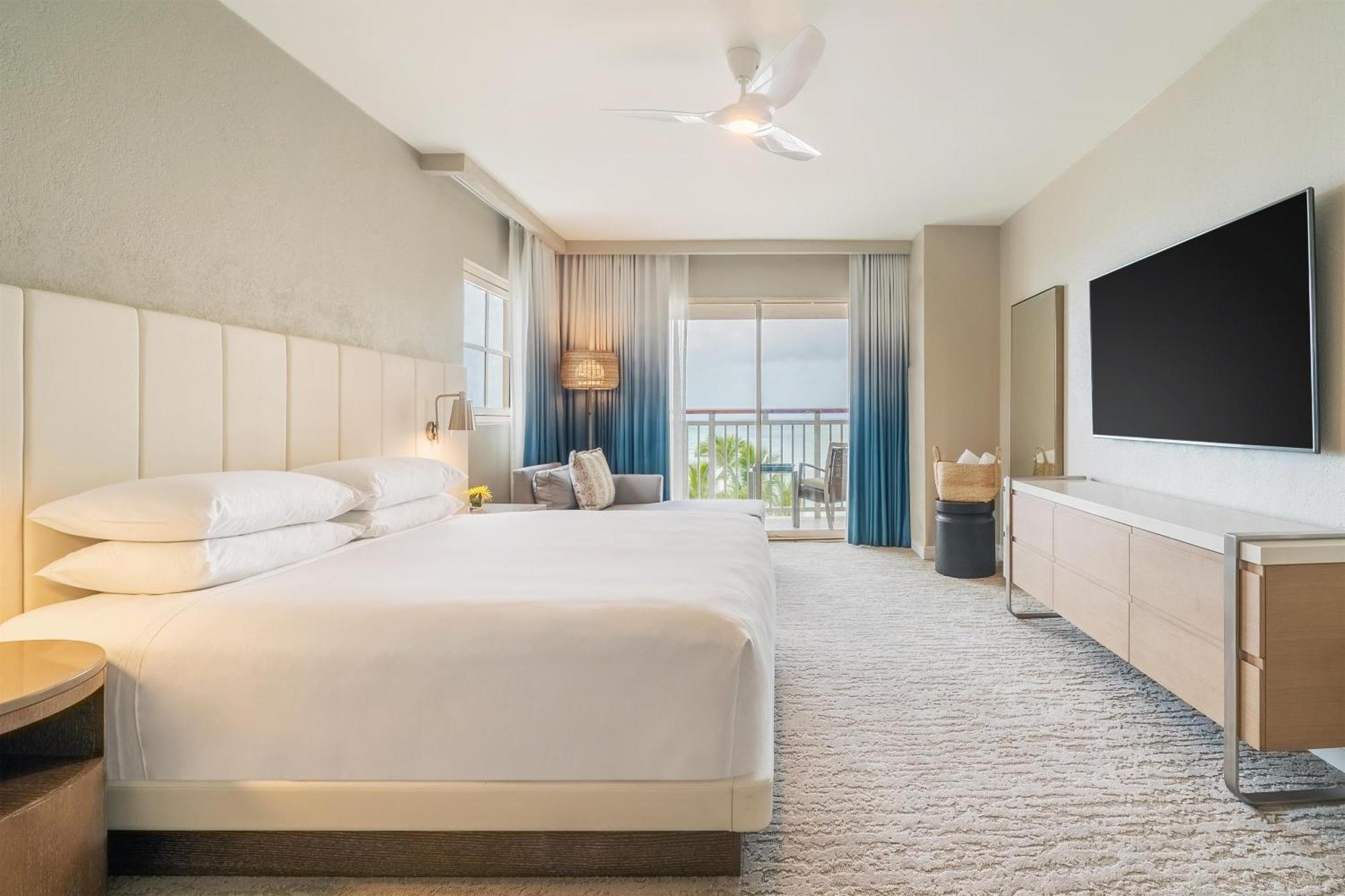 Chambre King avec Balcon et Vue Partielle sur l'Océan