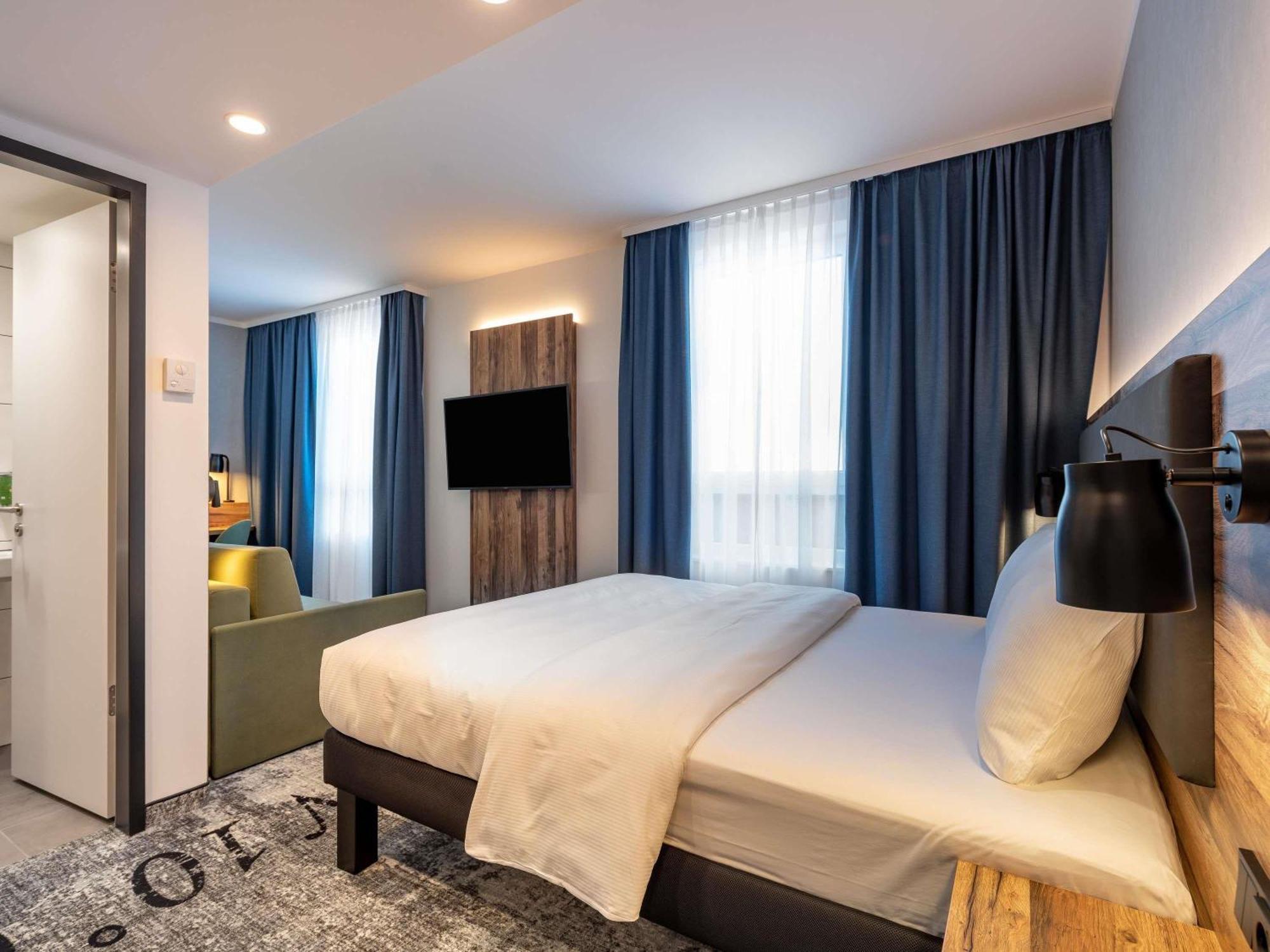 Modern Family Room One Double Bed One Sofa