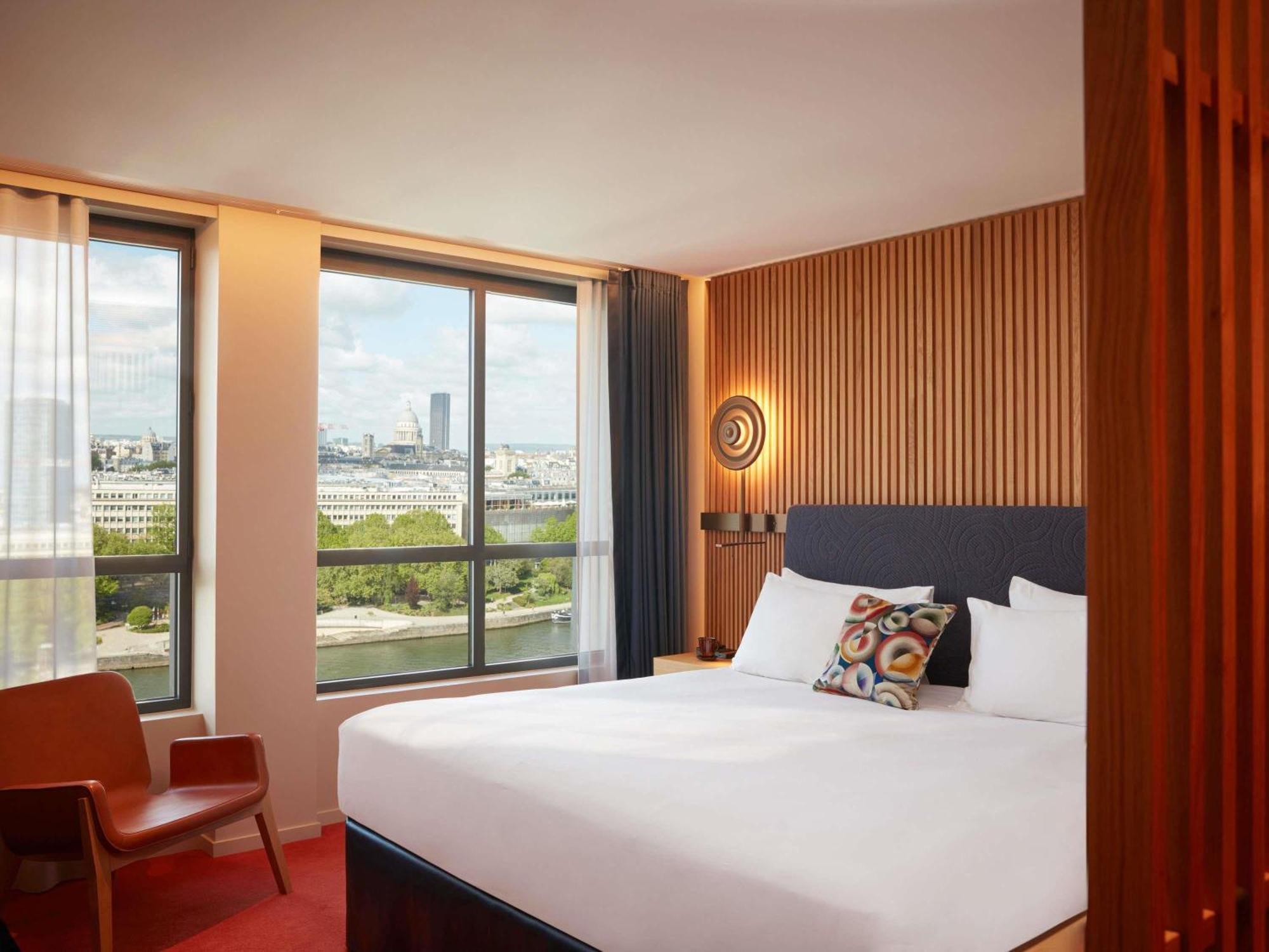 Iconic Paris Skyline room River Seine Eiffel Tower view