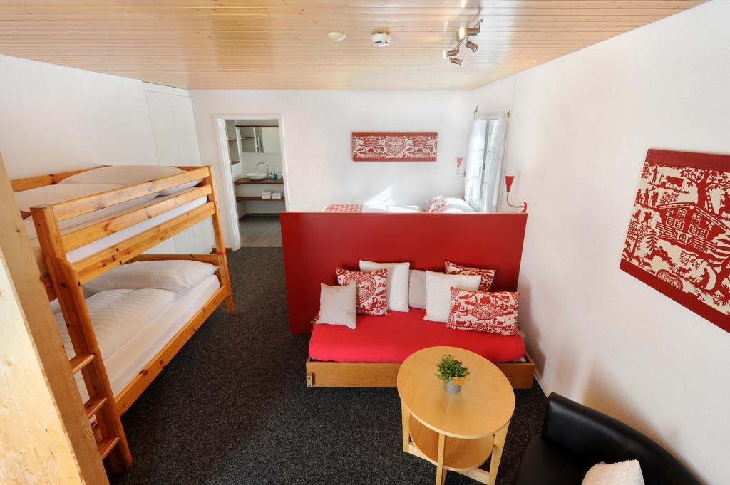 Habitación Séxtuple con vistas al monte Eiger
