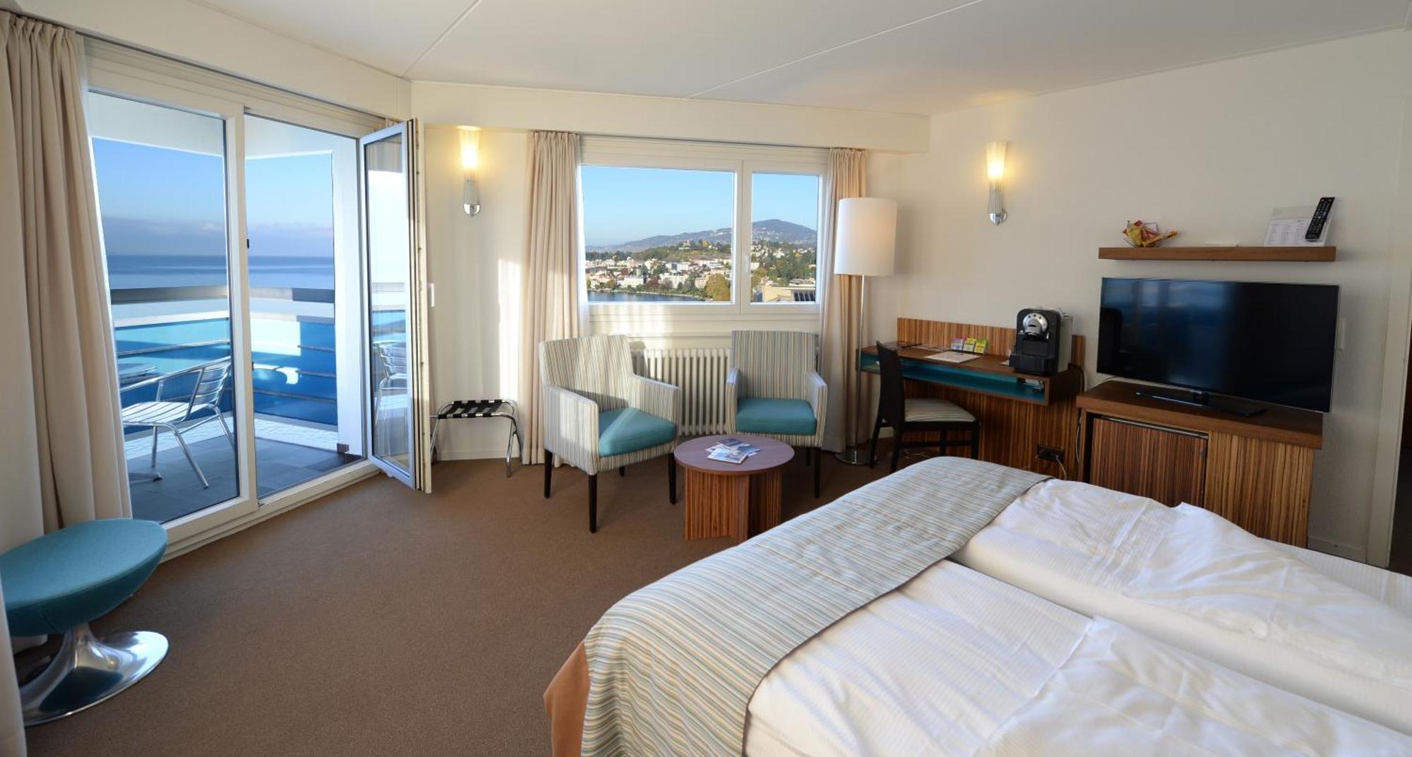 Chambre Panorama - Vue sur Lac et Balcon