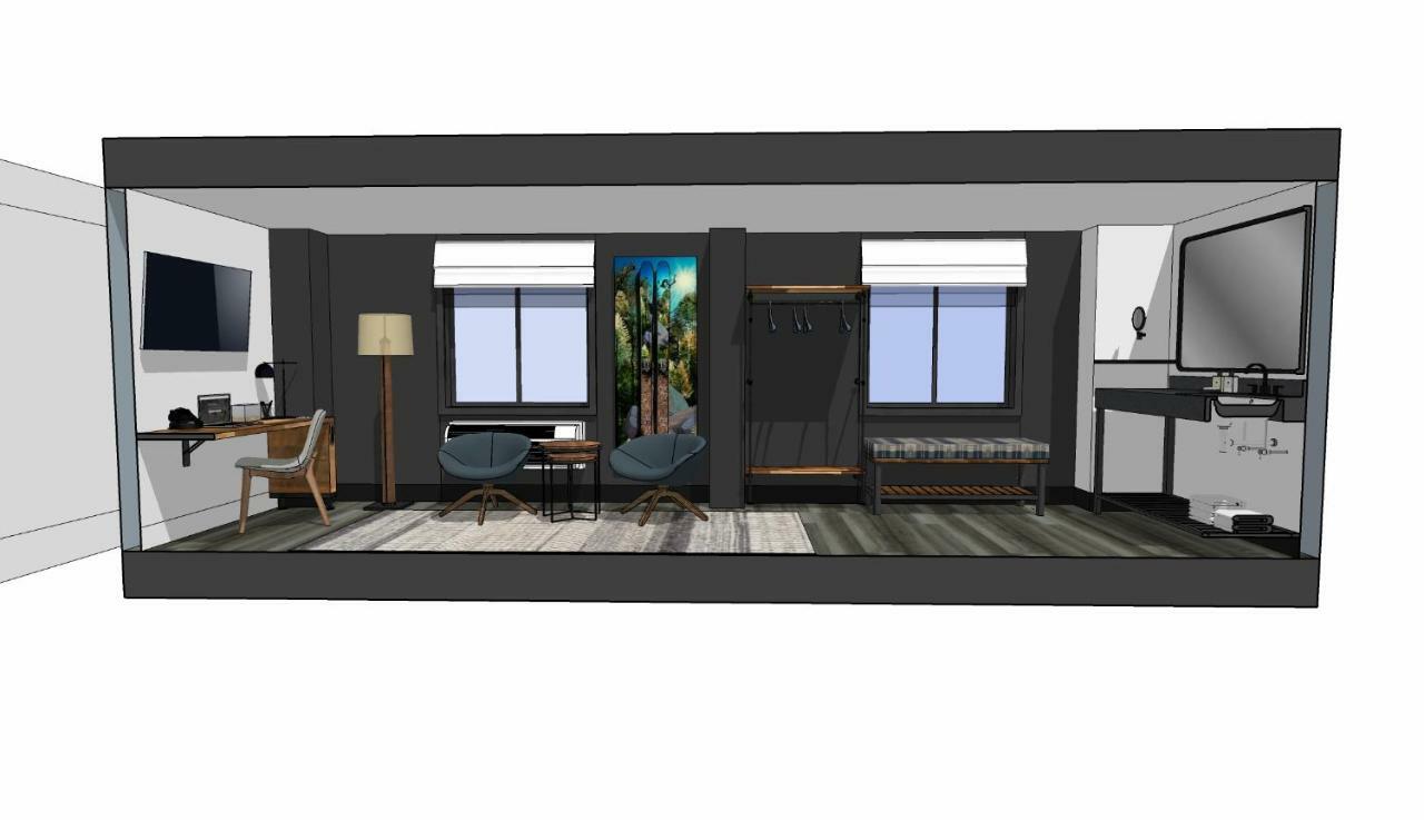 Habitación con cama extragrande.