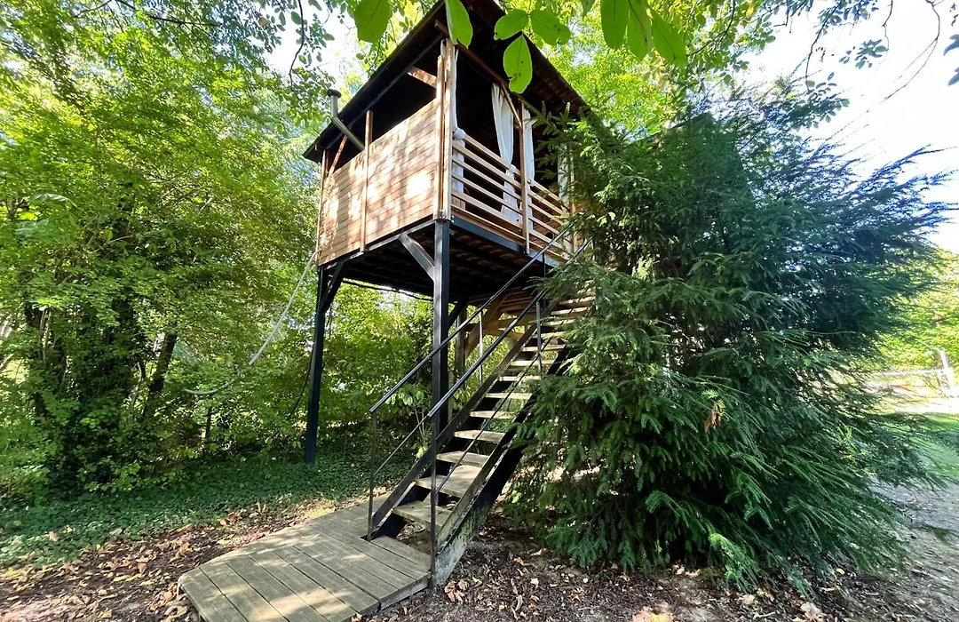 Cabane Dans Les Arbres Avec Bain Nordique-1