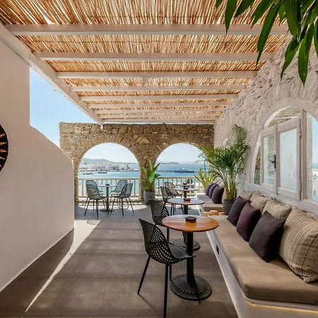 Yalos Hotel Sunset View Mykonos Town Private Rooms-2