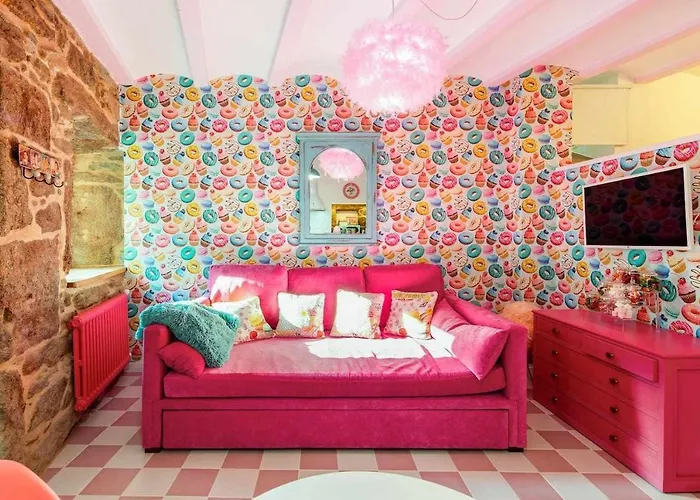 La Suite Años 50 La casa Barbie Bañera, chimenea