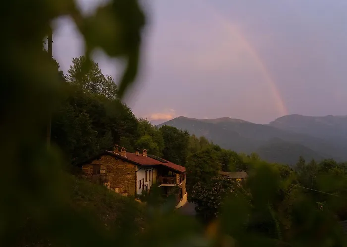 B&B IDUEVAGAMONDI immerso nel bosco tra le MONTAGNE con area benessere come EXTRA