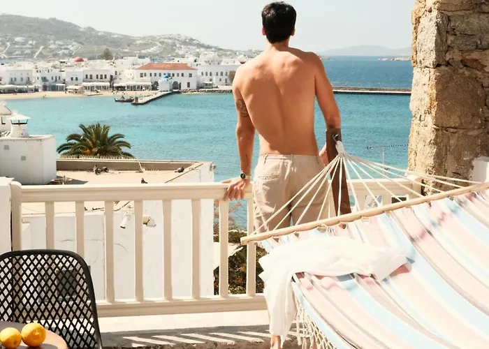 Yalos Sunset View Mykonos Town Private Rooms