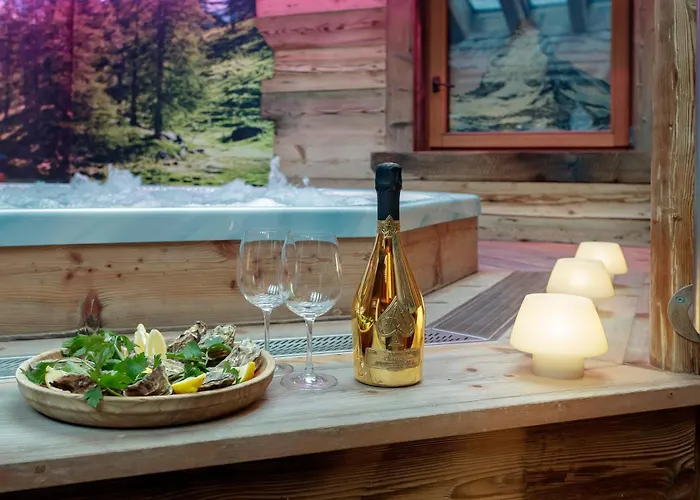 Chalet Matterhorn Francois - Central Alpine Chalet With Private Spa & Breakfast