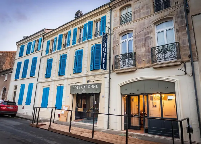 CÔTE GARONNE le BALCON DES DAMES -hôtel et restaurant- Tonneins Fauillet Marmande - vue panoramique bord de Garonne chambres climatisées