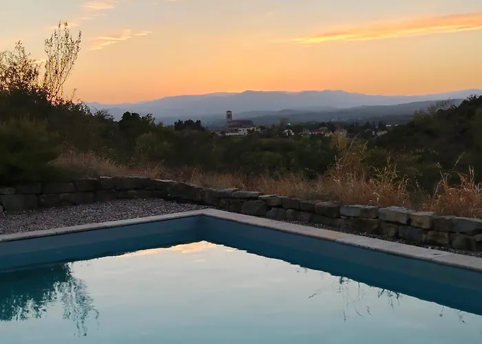 Les agaves piscine panoramique vue exceptionnelle
